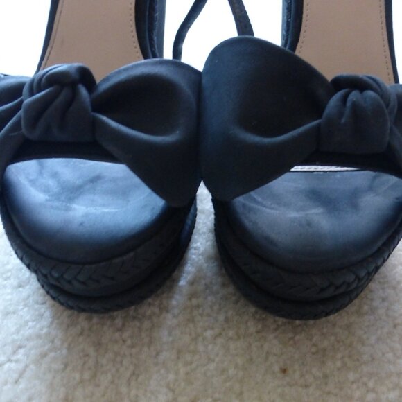 ALDO black bow wedges - Picture 4 of 8